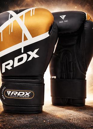 Боксерські рукавички rdx rex leather black 12 ун. з синтетичної шкіри rex гелеве наповнення imt манжет velcro
