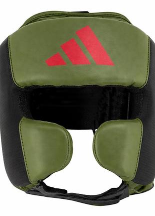 Боксерський шолом adidas power 50 | хакі/червоний | c50hg