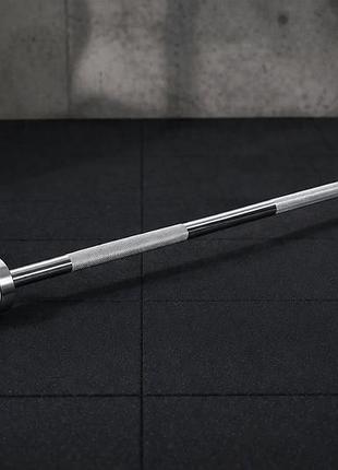 Гриф для штанги vnk steel 152 см олимпийский хромированный стальной гриф 50 мм до 300 кг