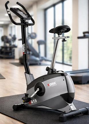 Велотренажер электромагнитный york fitness c415 с маховиком 15кг 32 уровнями нагрузки 16 программами пульса