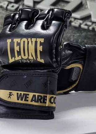 Рукавички для змішаних єдиноборств mma leone dna black xl накладки дорослі спарингові відкриті