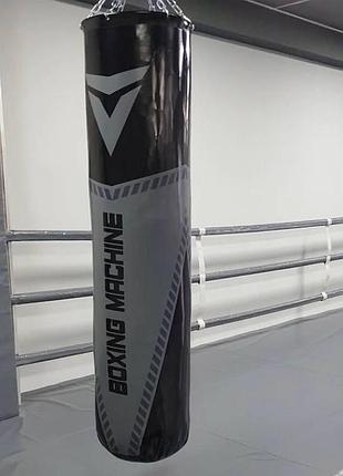 Боксерський мішок навісний v'noks boxing machine black 1.8 м, 85-95 кг для відпрацювання ударів руками ногами