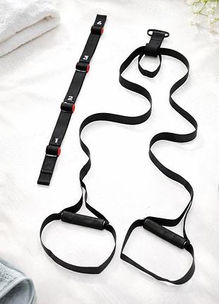 Тренувальні петлі trx york fitness suspension з регулюванням довжини до 200 кг для тренувань з власною вагою