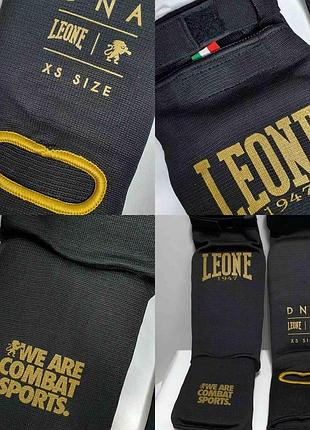 Чулочная защита голени и стопы leone dna black xl чулочного типа щитки футы для ног единоборств тканевые