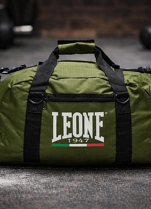 Сумка-рюкзак спортивна leone green 70 л універсальна сумка для боксу мма та тренувань