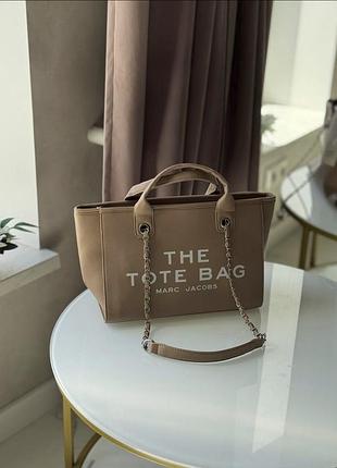 Жіноча сумка marc jacobs tote bag, сумка маркabс той біг, shoper, shopper, шопер, шопер коричневий