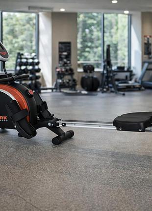 Гребной тренажер магнитный york fitness performance складной домашний кардиотренажер с 8 уровнями нагрузки и дисплеем