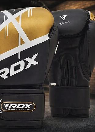 Боксерські рукавички rdx rex leather black 10 ун. з синтетичної шкіри rex гелеве наповнення imt манжет velcro