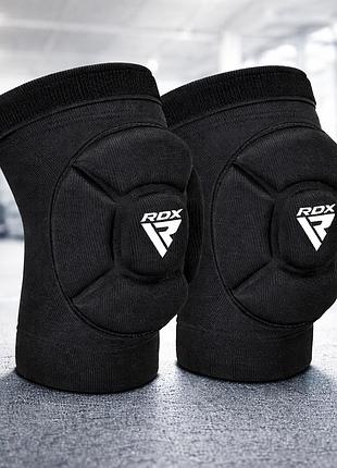 Наколенники rdx k5 black/white размер s с амортизацией eva спортивная защита колен для мма и спорта