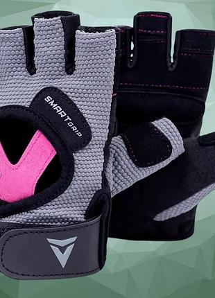 Перчатки для фитнеса женские vnk ladies pro m с гелевыми вставками smartgrip нейлон + натуральная замша