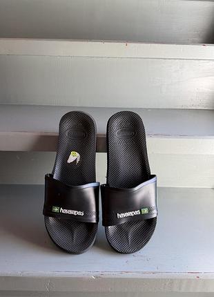 Чорні чоловічі капці хльопки havaianas 44/45 29 см