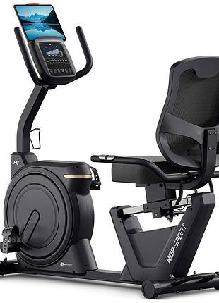 Горизонтальный велотренажер hop-sport hs-5000l ranker черно-золотистый