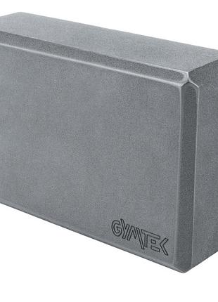 Блок для йоги gymtek eva серый
