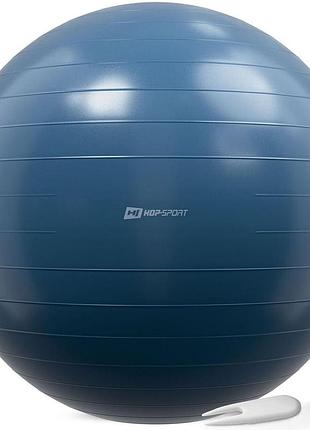 Фітбол hop-sport 85см морський темний + насос