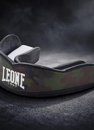 Боксерская капа leone titan camo green для бокса и единоборств анатомическая посадка камуфляжный дизайн защиты зубов и челюсти