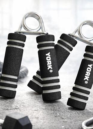 Еспандери кистьові 2 шт york fitness strong 20 кг пружинні “ножиці” для розвитку сили кисті пальців і передпліччя