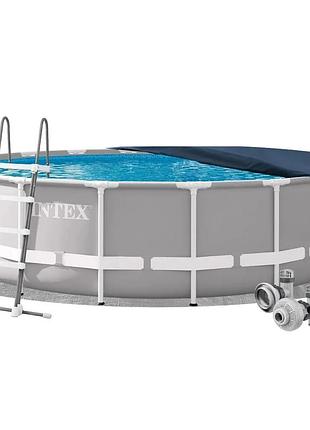 Каркасный бассейн intex 26732-4в1 549 x 122 см (бассейн, подстилка, лестница, тент)