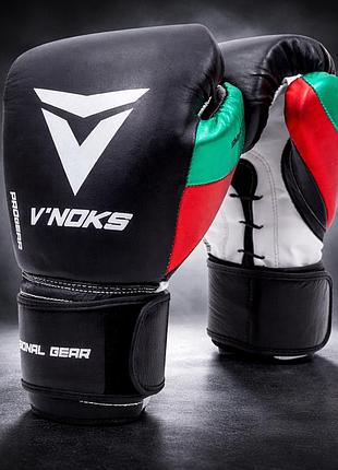 Боксерские перчатки v`noks mex pro training 10 ун. из натуральной кожи мексиканский стиль система smartfit манжет velcro