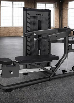 Професійний тренажер мультижим vnk exo pro стек 110 кг регулювання спинки та ручок рама 50×100 мм вага 237 кг