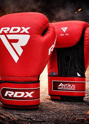 Боксерские перчатки rdx a5 apex red 10 ун. с super skin lumex2 и polygonal fusion foam вентиляция dazzle fabric quick-ez
