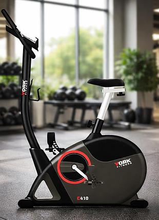 Велотренажер электромагнитный york fitness c410 с маховиком 12 кг 32 уровнями нагрузки 16 программами датчиками пульса