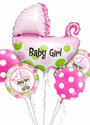 Набор воздушных шаров baby girl (5 предметов) 0109731
