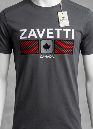 Мужская футболка zavetti canada с логотипом