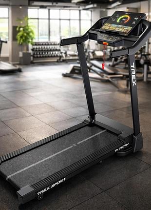 Беговая дорожка trex sport nore tx-750tm 3 к.с. 0,8-15 км/ч 15 уровней наклона 19 программ bluetooth fitshow/kinomap/zwift