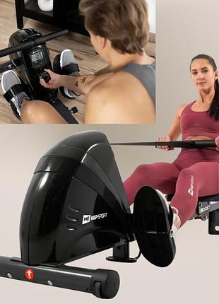 Магнитный гребной тренажер hop-sport hs-030r boost интеллектуальный мониторинг тренировки (нагрузка до 120 кг) золотистый