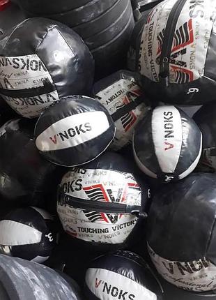 Медіцинбол v`noks 6 кг м'який набивний медбол для вправи кросфіту м'яч медичний обважнений
