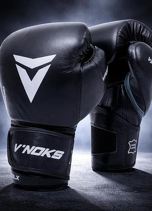 Боксерські рукавички v`noks futuro tec 10 ун. з натуральної шкіри nappa vp gel наповнення vm air system вентиляція система smartfi