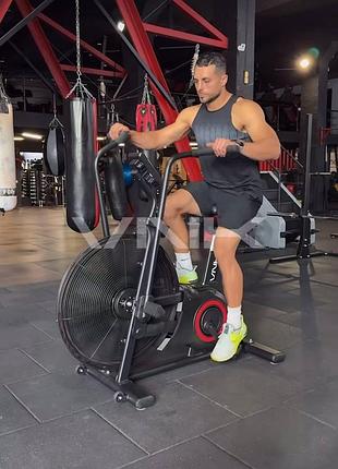 Професійний велотренажер повітряний airbike vnk a3 pro з аеродинамічним навантаженням для кардіотренувань