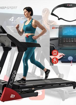 Бігова доріжка hop-sport hs-2800lb integra 3.5 к.с. 1–20 км/год полотно 152×50 см 18 програм dual-cushion bluetooth