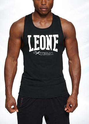 Спортивная мужская майка leone для тренировок спортзала свободная однотонная стиьная размер м
