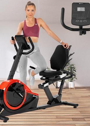 Горизонтальний велотренажер hop-sport hs-060l pulse сріблястий 2020