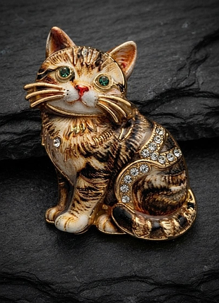 Брошка " котик" 4 см