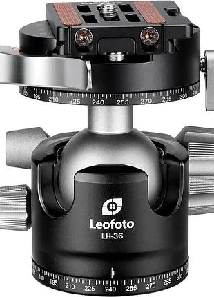 Головка штативна leofoto lh-36pcl+np-50 шарова с затискачем arca. шар: 36 мм