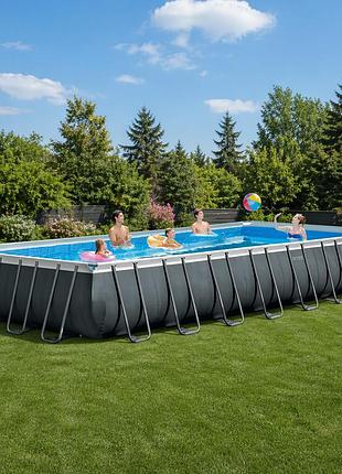 Каркасний басейн intex ultra xtr 26374-0 975×488×132 см преміум басейн (чаша + каркас)