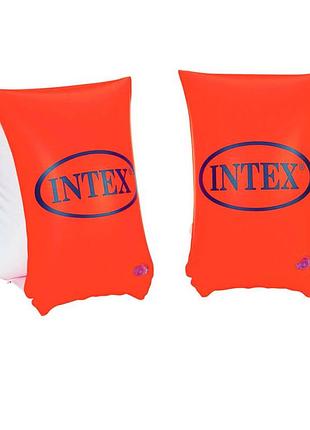 Нарукавники для плавания intex 58641 «люкс», серия «школа плавания», 30 х 15 см