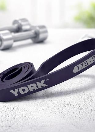 Резинка для фитнеса york 17,5-35кг 2080x29x4,5 мм фиолетовый для интенсивных тренировок кроссфита и развития мышц