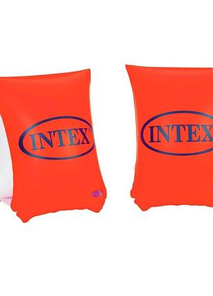 Нарукавники для плавання intex 58642 «люкс», серія «школа плавання», m (3 - 6 років), 23 х 15 см