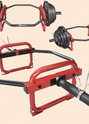 Треп-гриф олімпійський hop-sport hex bar 143 см вантажопідйомність 250 кг діаметр 51 мм діаметр хвату 32 мм