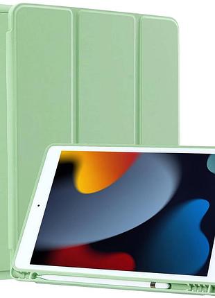 Чехол для ipad 10.2 (2019/20/21)/pro10.5(2017)/air 10.5 с креплением для стилуса apple pencil mint