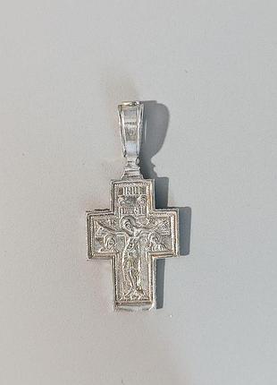 Срібна підвіска "хрест".