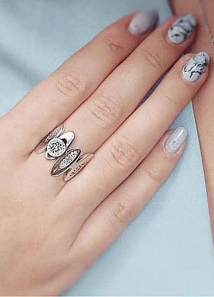 Серебряное кольцо брендовое bvlgari