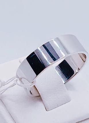 Серебряное кольцо обручальное. 16.5