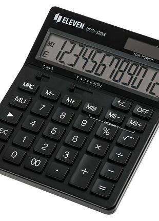 Калькулятор компактный настольный eleven sdc-333x-bk