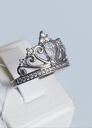 Серебряное кольцо корона