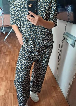 Костюм пижамного стиля arket оригинал р.л,хл