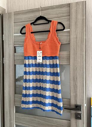 Вʼязана сукня zara